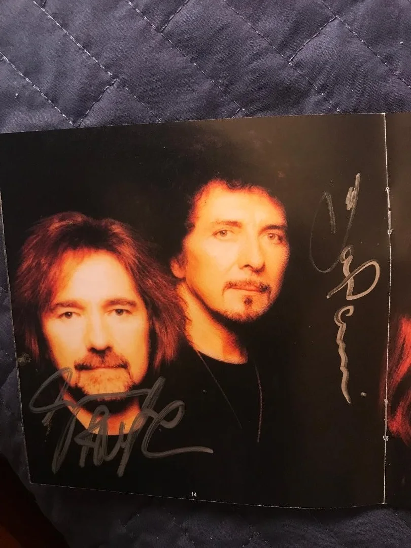 BLACK SABBATH FULLY SIGNED "REUNION" CD COMPLETE X4 BOTH CD'S NICE SIGS!!, image 3