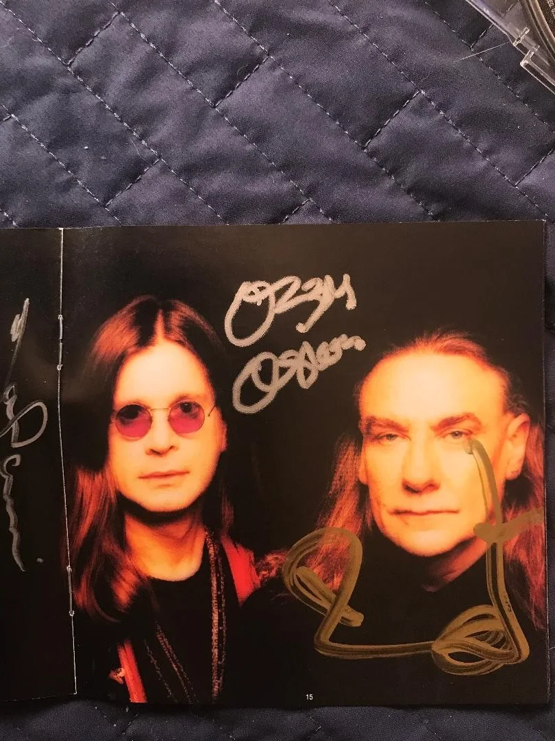 BLACK SABBATH FULLY SIGNED "REUNION" CD COMPLETE X4 BOTH CD'S NICE SIGS!!, image 4