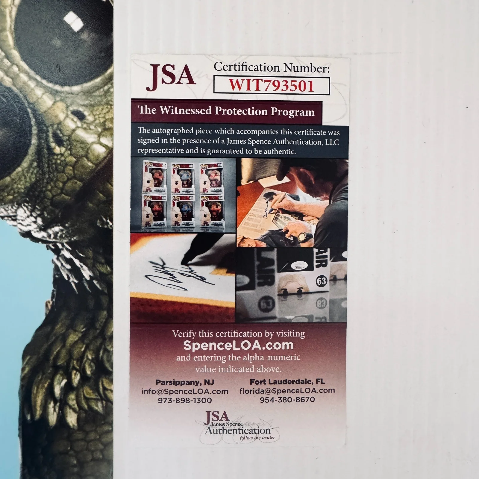 Bill Boyd - Sleestak — Bill Boyd Signed Sleestak 8x10 Photo Land of the Lost Marty Krofft Signed COA, изображение 5