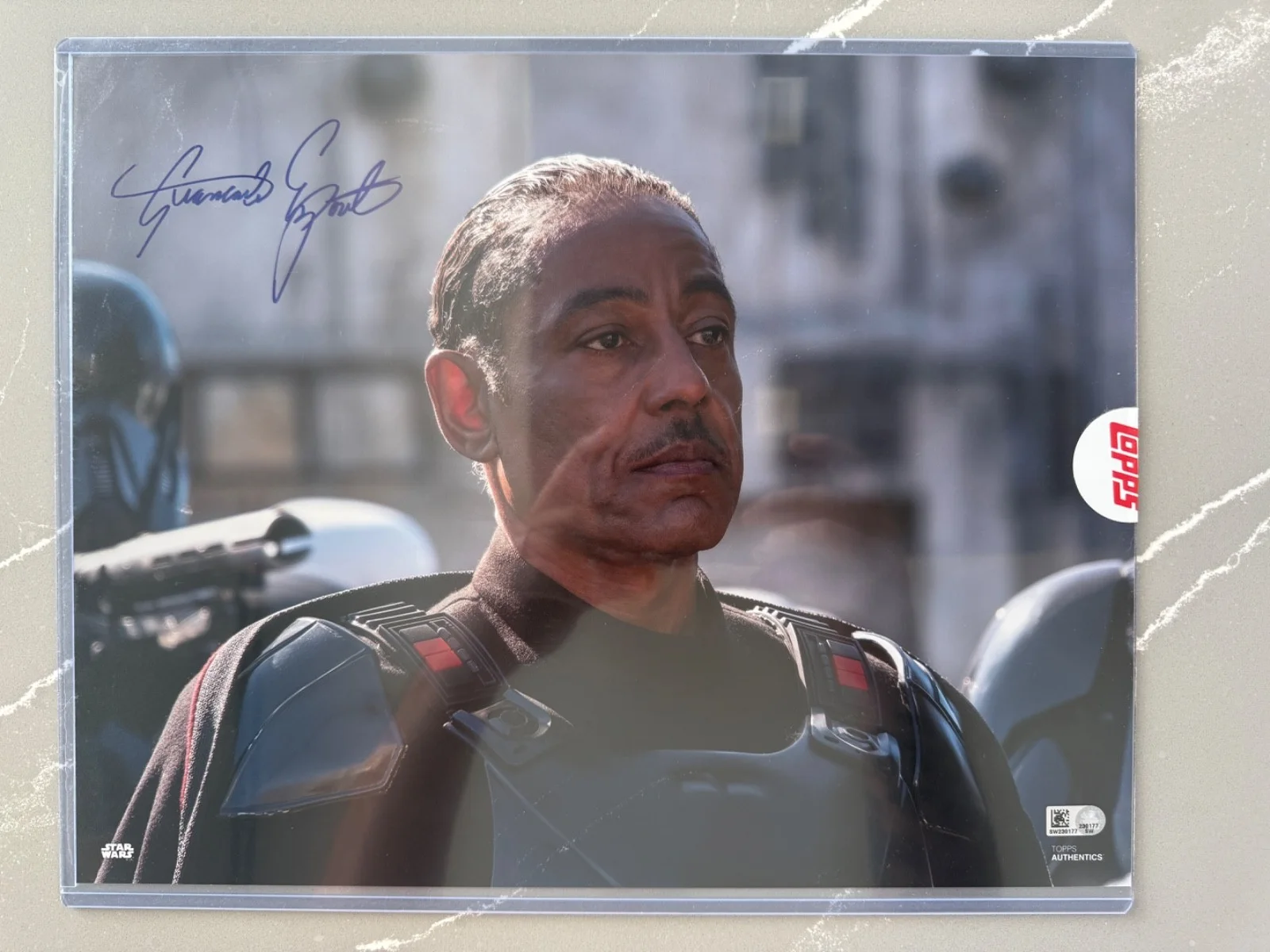 Giancarlo Esposito — Star Wars Giancarlo Esposito Moff Mandolorian Auto Autograph Signed 11x14 Topps