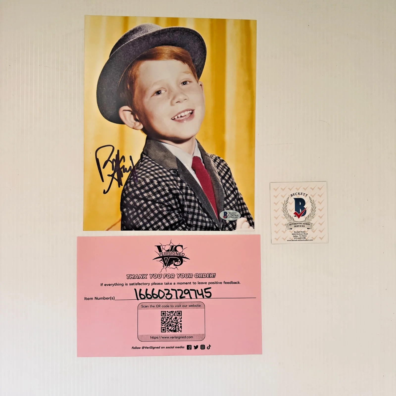 RON HOWARD SIGNED AUTOGRAPHED 8x10 PHOTO OPIE THE ANDY GRIFFITH SHOW BECKETT BAS, image 5