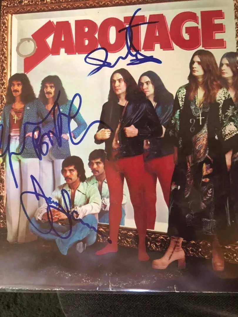 BLACK SABBATH FULLY SIGNED SABOTAGE LP X4 FULL COA ROGER EPPERSON VERY NICE!!, image 2