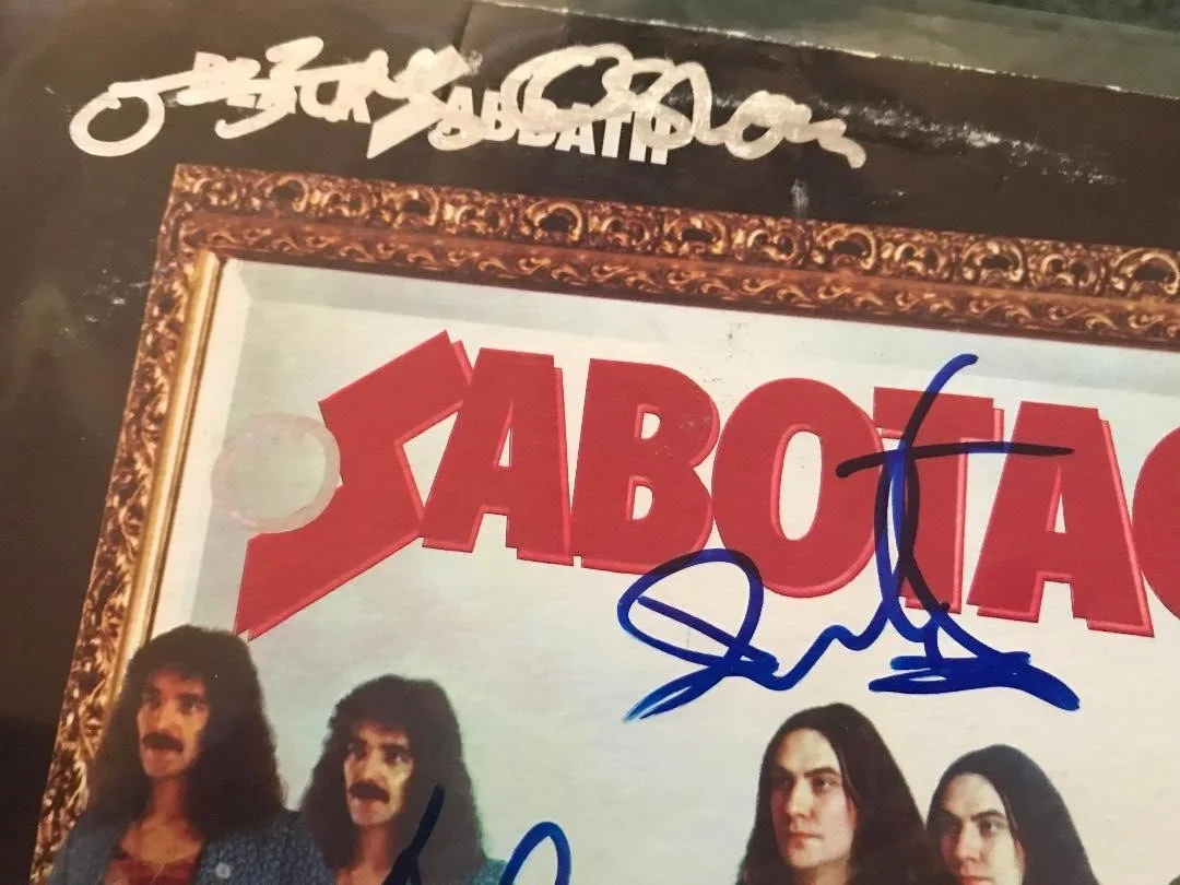 BLACK SABBATH FULLY SIGNED SABOTAGE LP X4 FULL COA ROGER EPPERSON VERY NICE!!, image 3