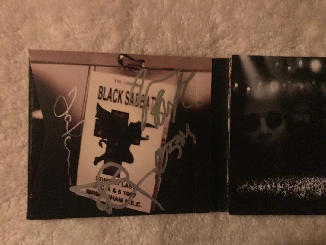 BLACK SABBATH FULLY SIGNED REUNION CD X4 NICE SILVER SIGS GUARANTEED AUTHENTIC!!, image 3