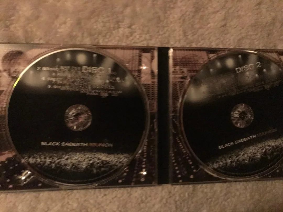 BLACK SABBATH FULLY SIGNED REUNION CD X4 NICE SILVER SIGS GUARANTEED AUTHENTIC!!, image 4