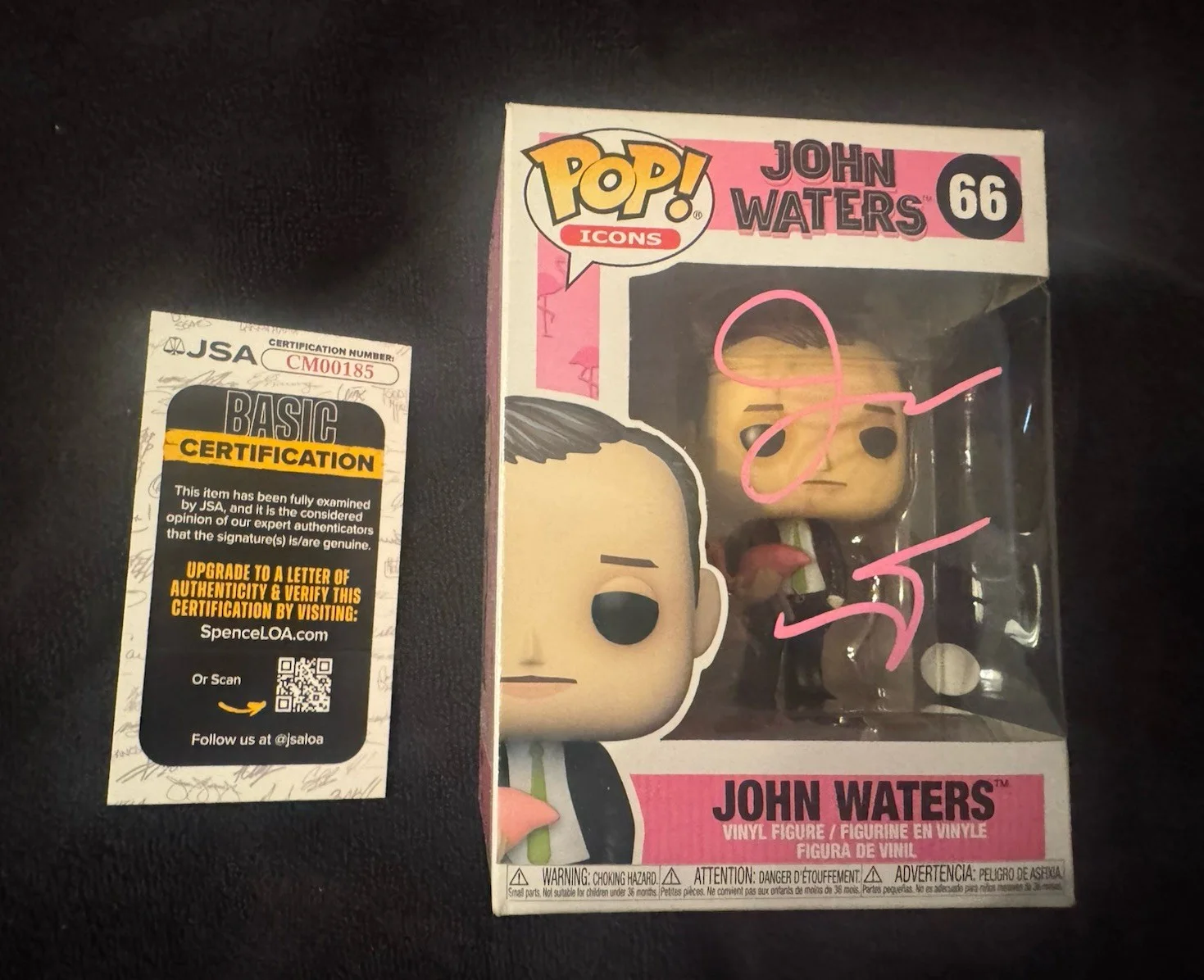 John Waters — John Waters SIGNED AUTOGRAPHED Funko Pop Icons 66 Filmmaker Hairspray JSA COA