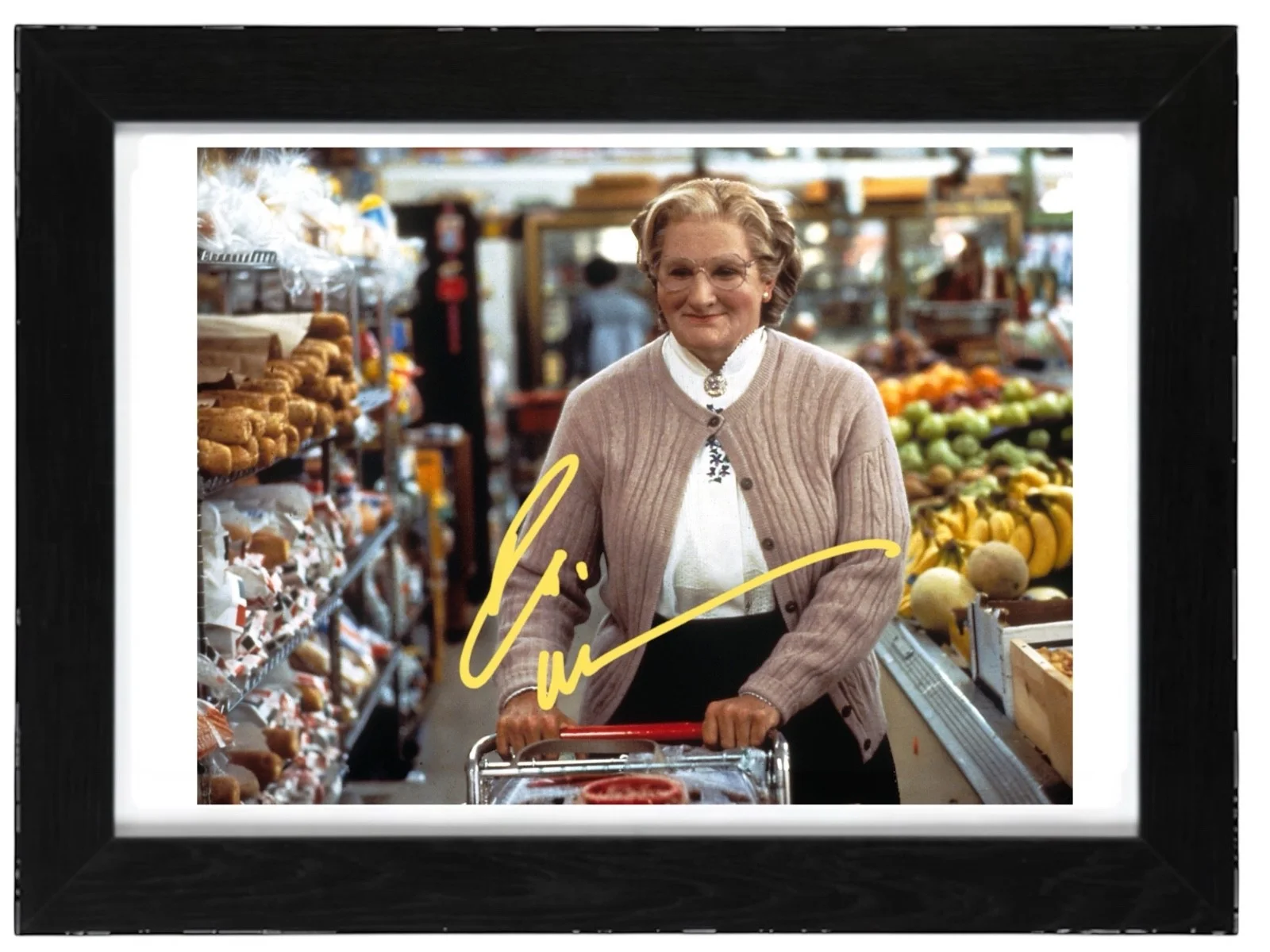 Robin William Signed autograph PHOTO Pre Print 6x4/A4/ Framed, image 3