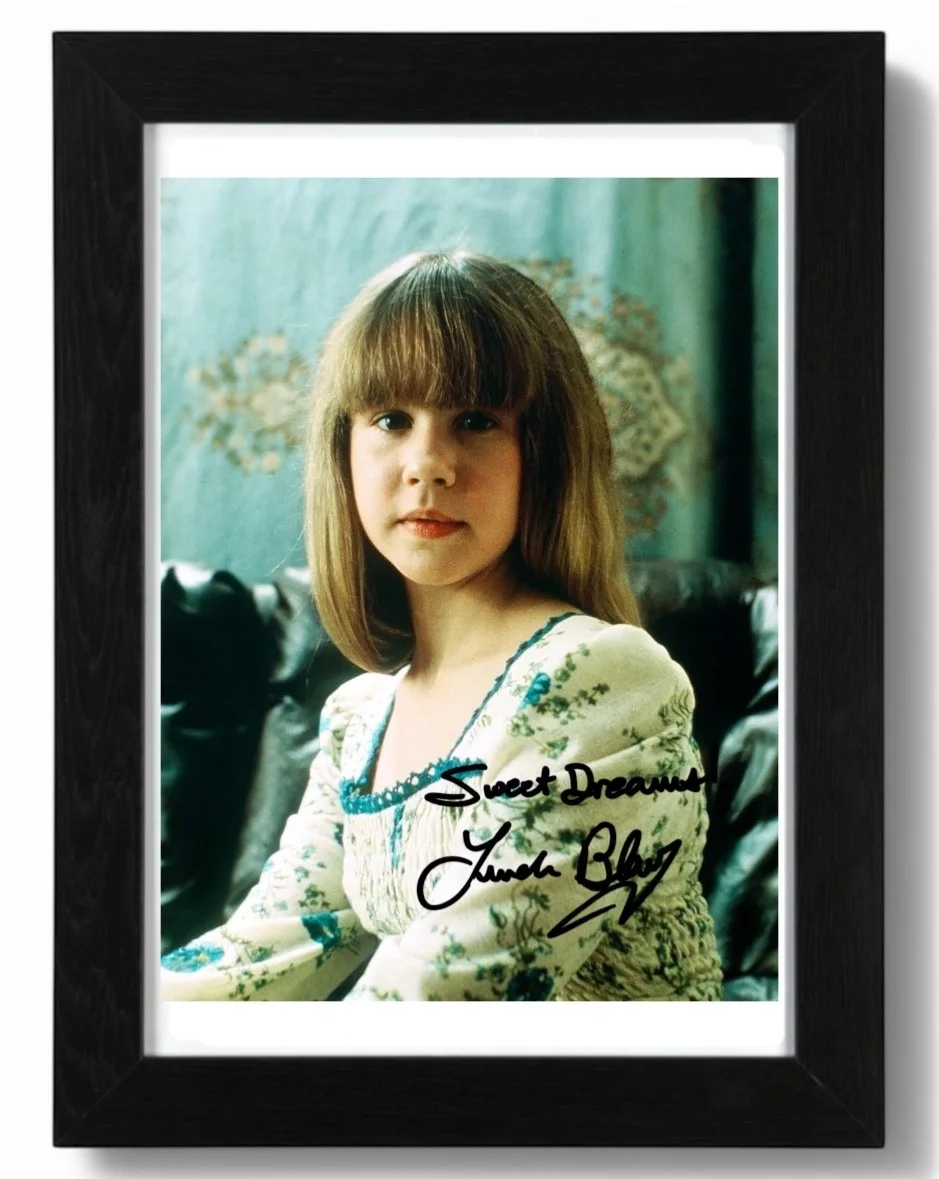 Linda Blair Signed autograph PHOTO Pre Print 6x4/A4/ Framed, изображение 3