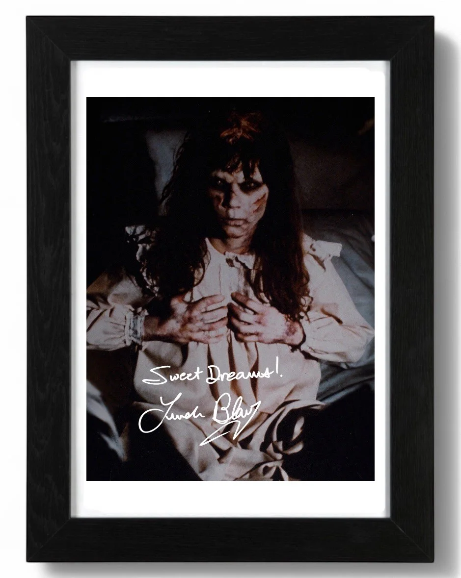 Linda Blair Signed autograph PHOTO Pre Print 6x4/A4/ Framed, изображение 2