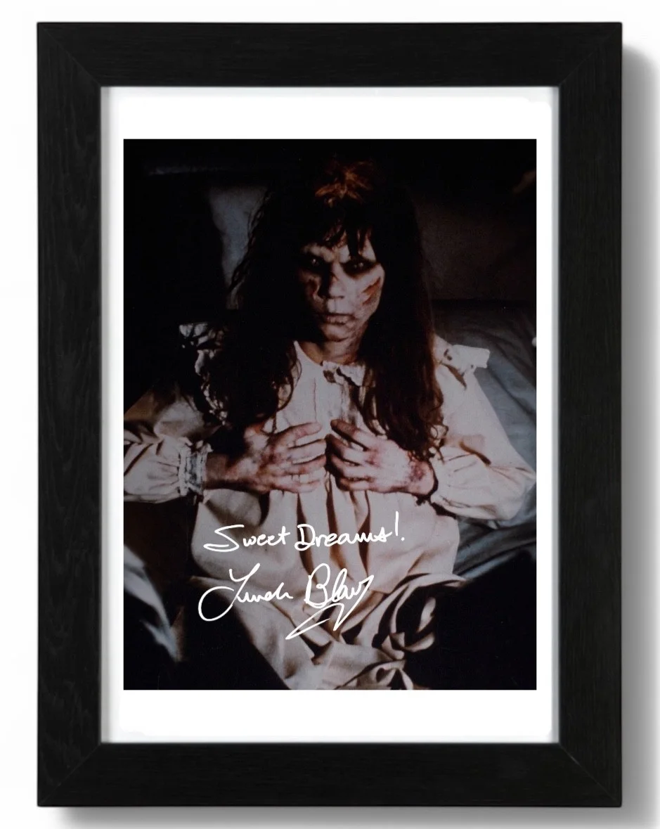 Linda Blair Signed autograph PHOTO Pre Print 6x4/A4/ Framed, изображение 3