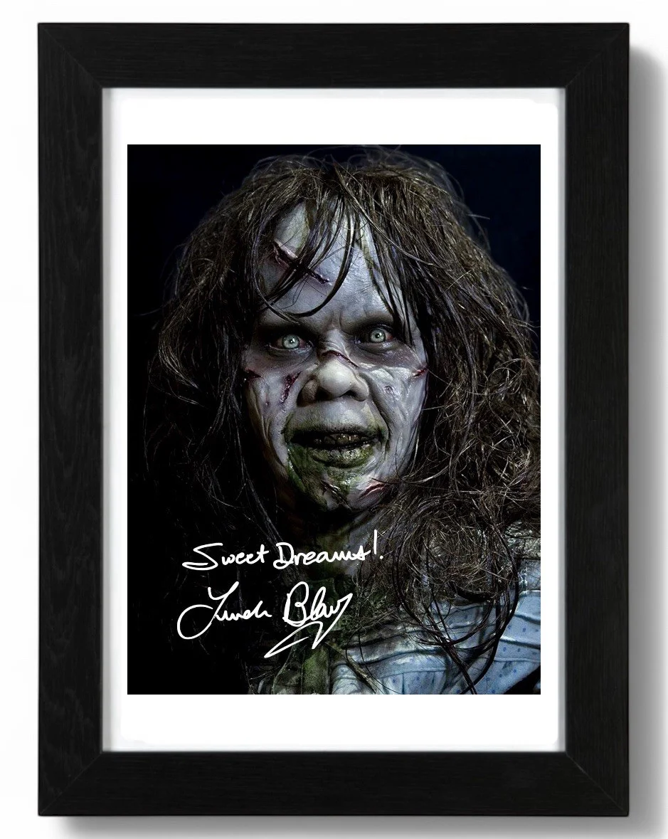 Linda Blair Signed autograph PHOTO Pre Print 6x4/A4/ Framed, изображение 2