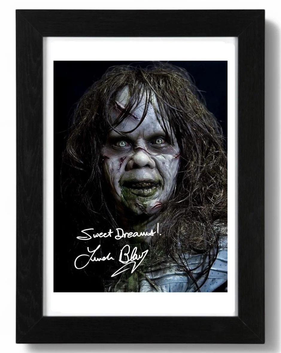 Linda Blair Signed autograph PHOTO Pre Print 6x4/A4/ Framed, изображение 3