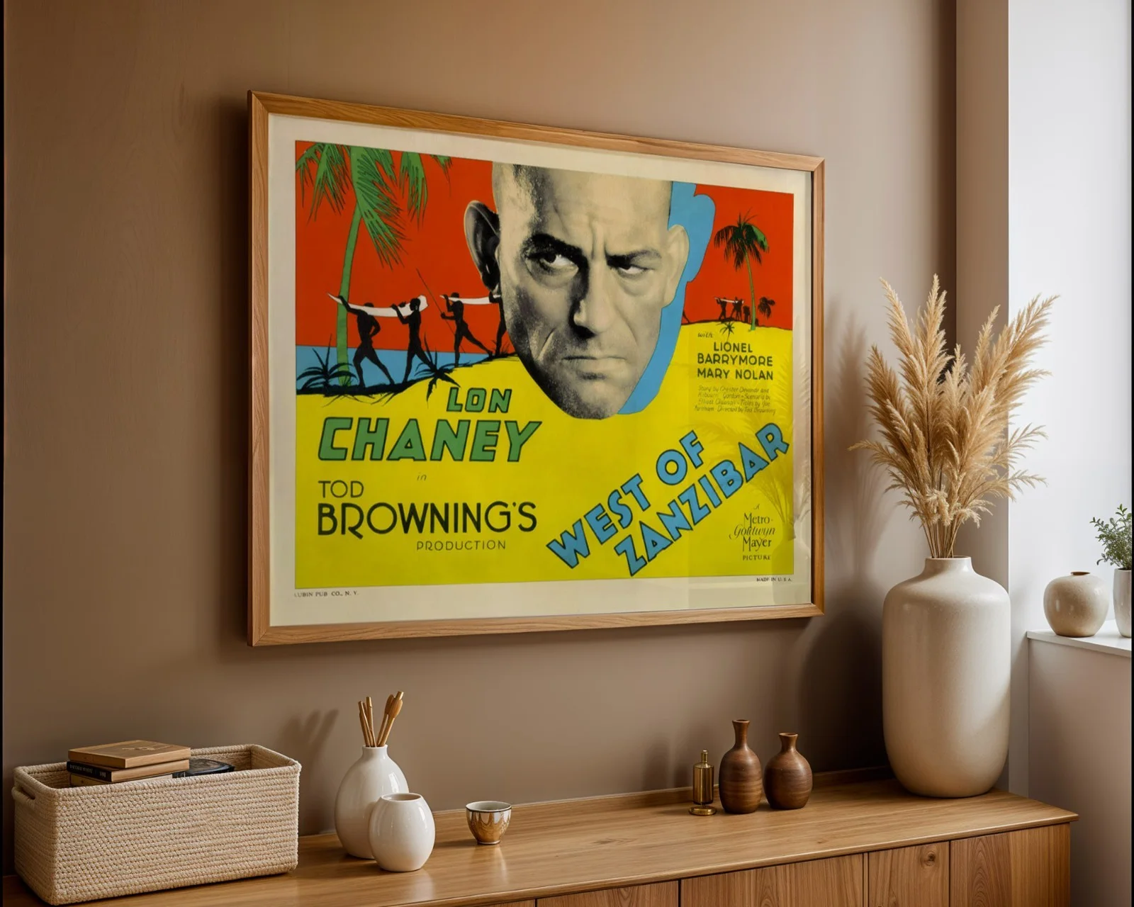 West Of Zanzibar - 1928 Horror / Drama Film Restored 30" x 40" UK Quad Poster, изображение 3