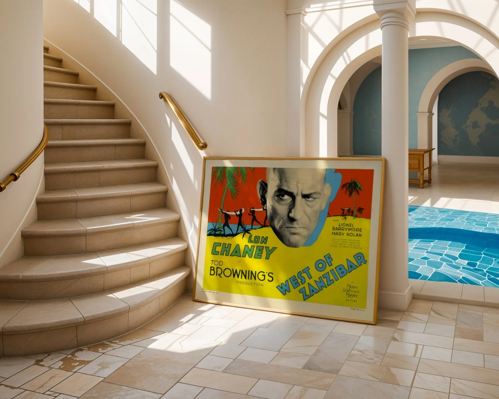 West Of Zanzibar - 1928 Horror / Drama Film Restored 30" x 40" UK Quad Poster, изображение 4
