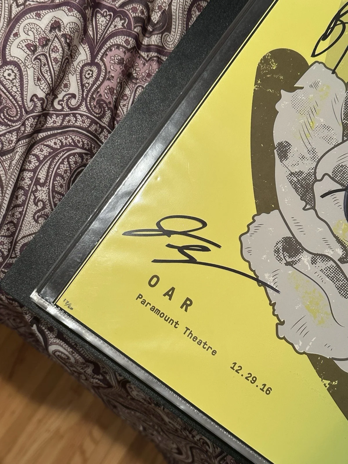 O.A.R. Signed Original Paramount Theatre Concert Posters 12.29.16 & 12.30.16, image 2