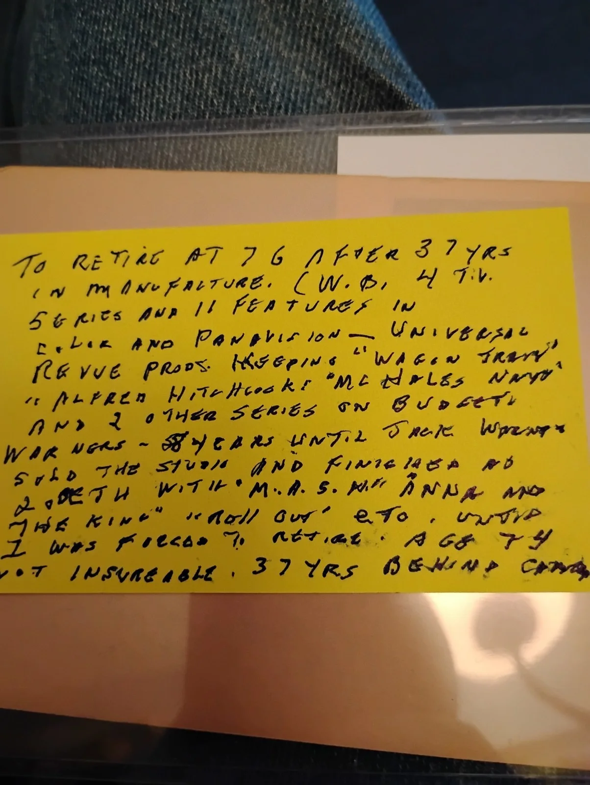 Jimmy Lydon — Henry Aldrich Actor Jimmy Lydon Signed Autograph And Note, image 3