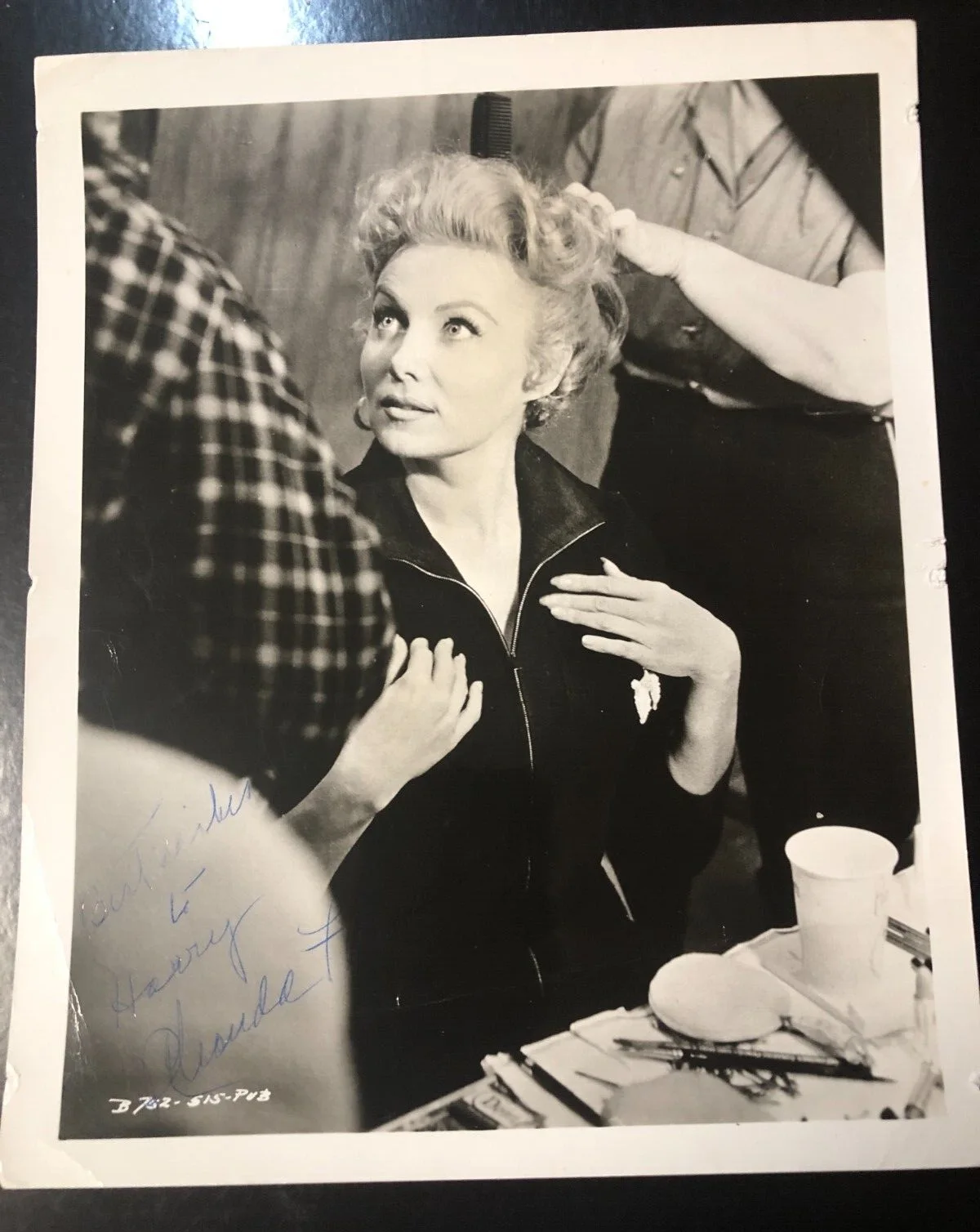 Rhonda Fleming — Actress Rhonda Fleming Hand Signed Autographed B&W 8x10 Original Publicity Photo, изображение 4