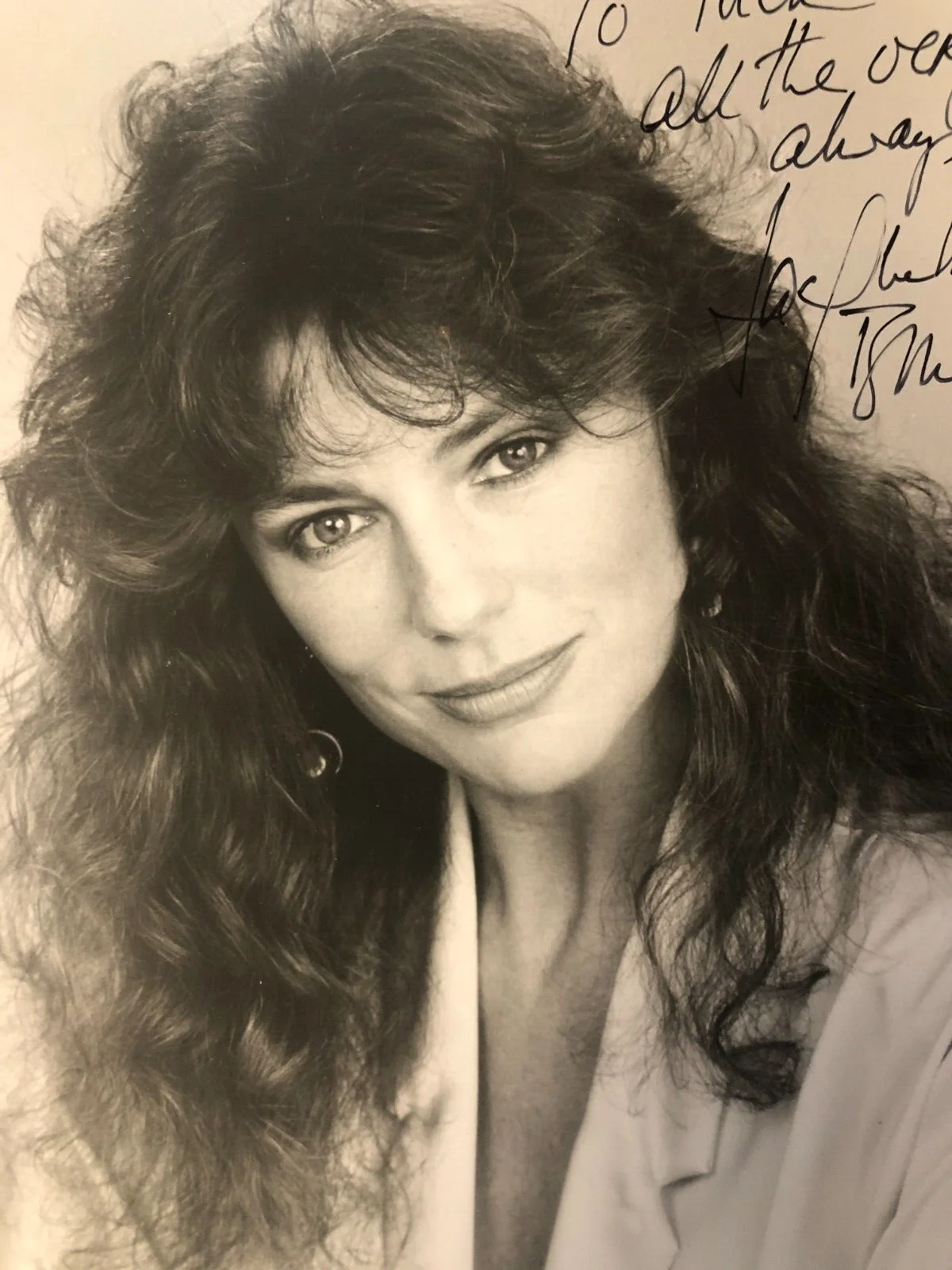 Jacqueline Bisset — Actress Jacqueline Bisset Hand-Singed Autographed 8x10 B&W Photograph, изображение 3