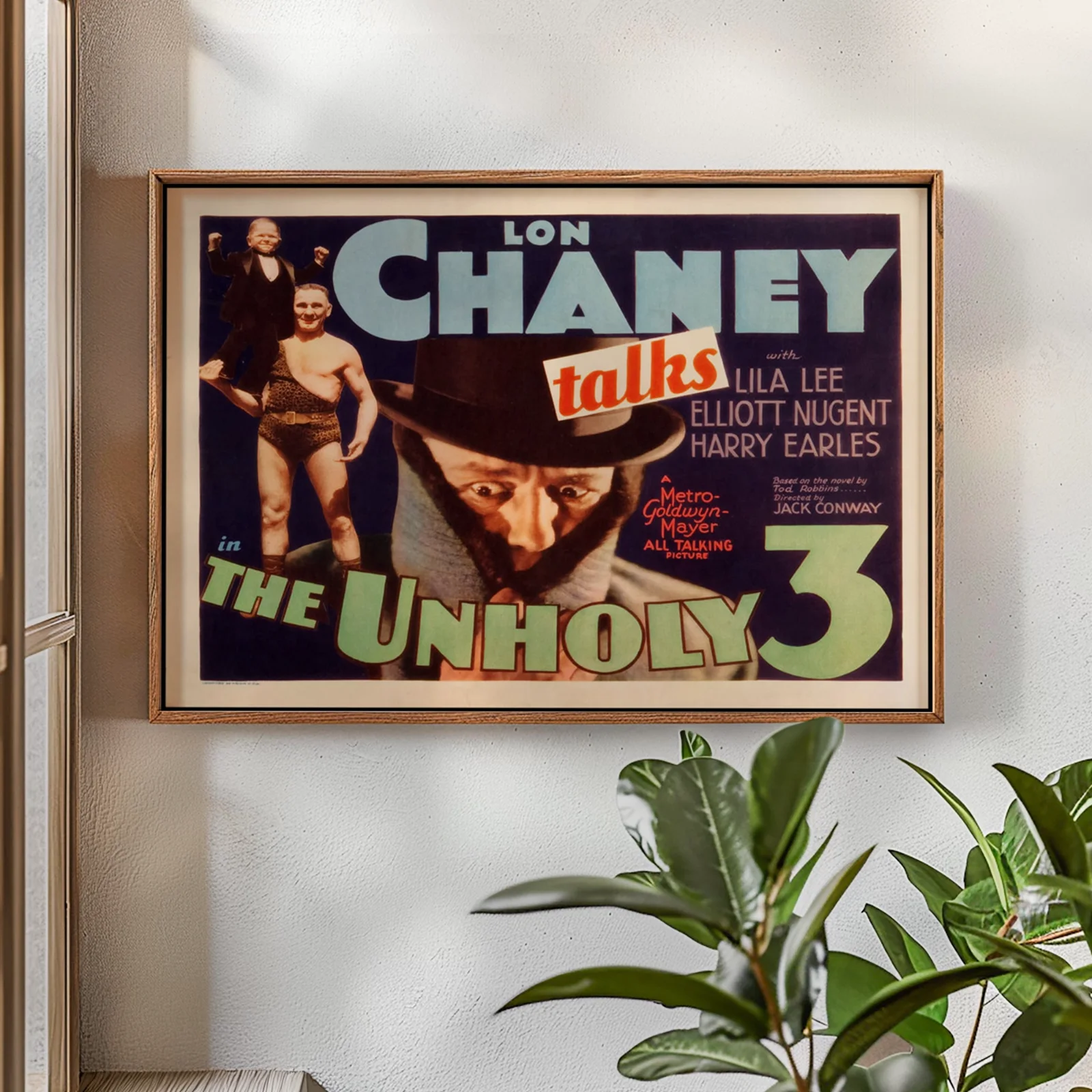 The Unholy Three - 1925 Lost Crime Film Restored 30" x 40" UK Quad Poster, изображение 2