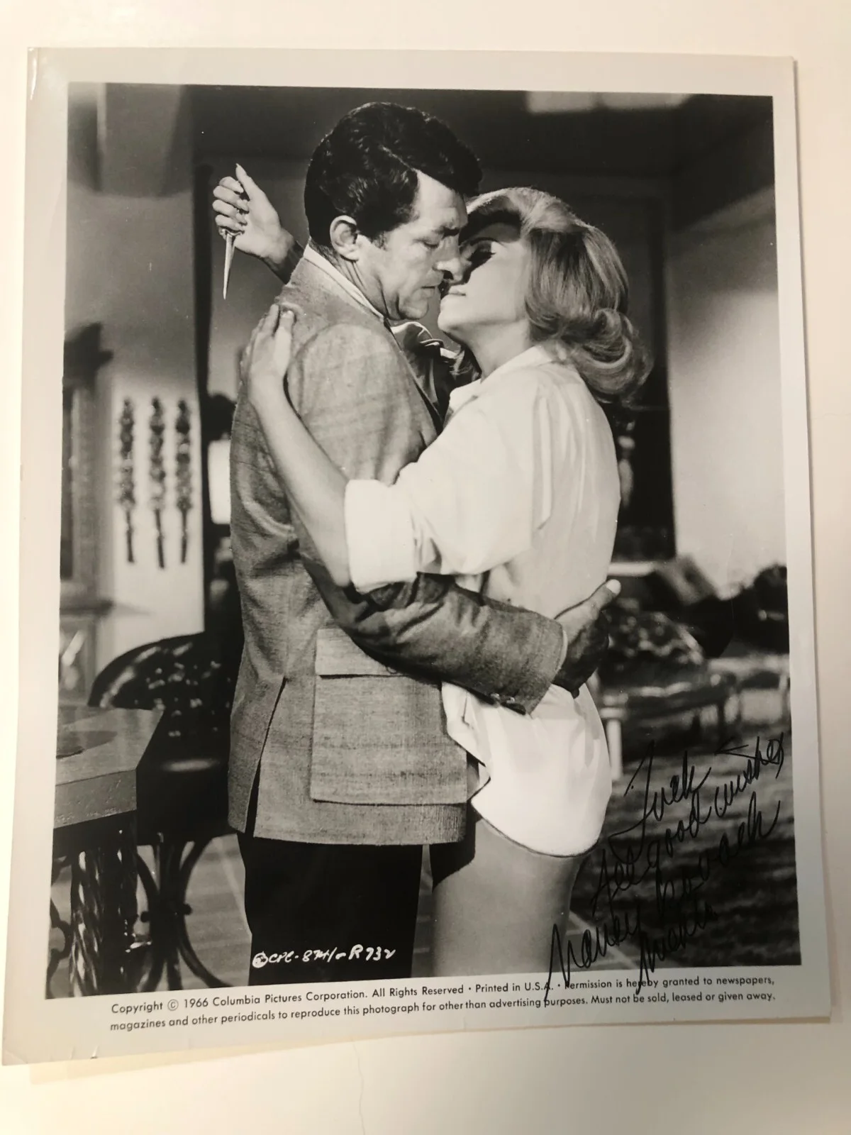 NANCY KOVACK — 1966 ACTRESS NANCY KOVACK "THE SILENCERS" SIGNED AUTOGRAPHED PHOTO (DEAN MARTIN), изображение 4