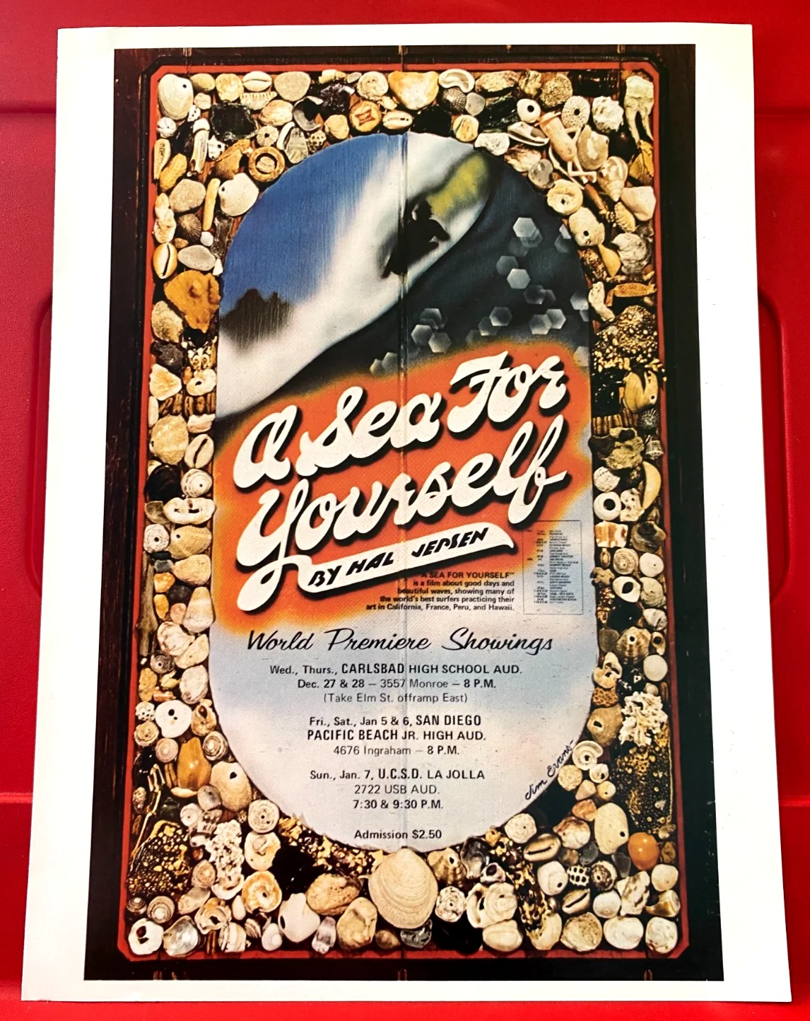 Liquid Space/A Sea For Yourself Surf Movie/Film Poster Art PICTURE/PRINT 12"x 9", изображение 2