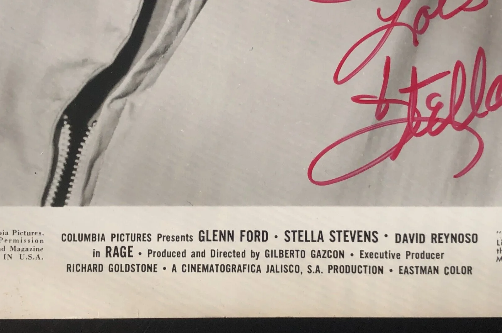 Stella Stevens — Actress Stella Stevens Autographed 1966 Film "RAGE" Publicity Photo for the, image 4