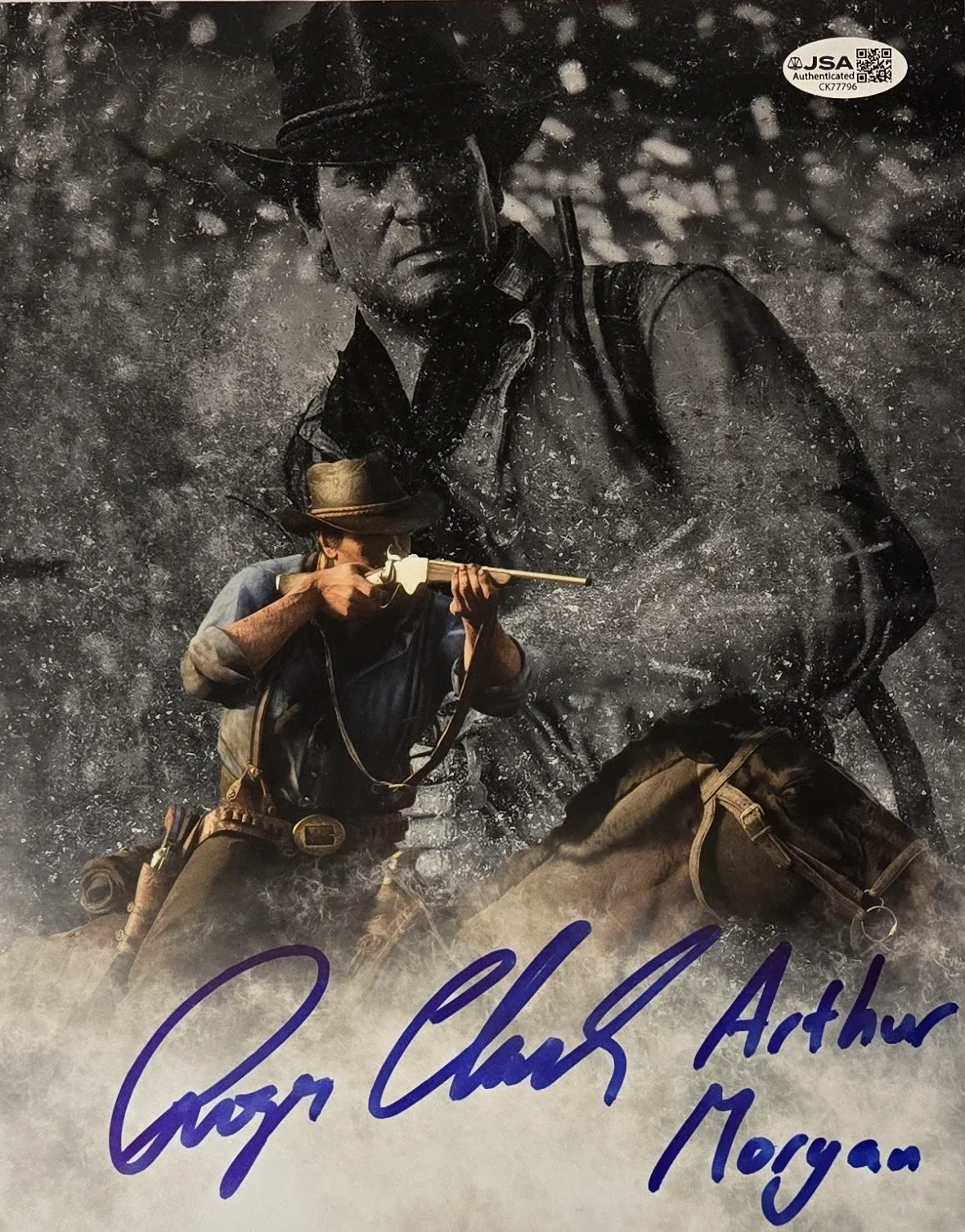 Roger Clark — Arthur Morgan Signed Photo Red Dead Redemption Roger Clark Autograph RDR JSA 96