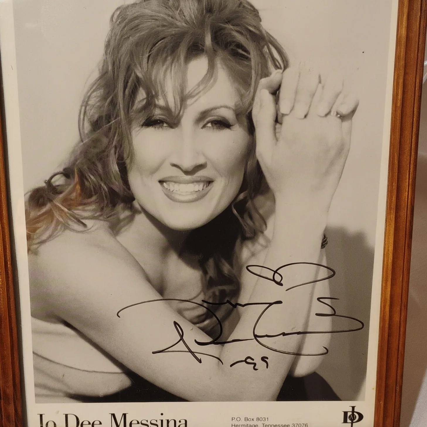 Jo Dee Messina Autographed Framed Photo Music vintage autograph, изображение 2