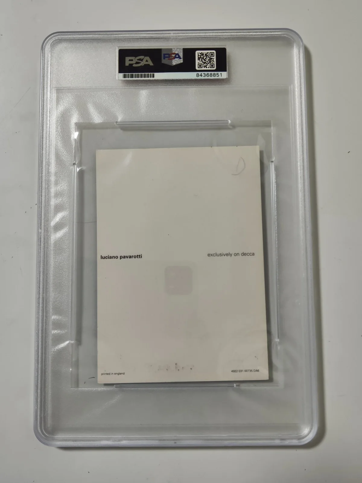 luciano pavarotti autograph signed photo PSA/DNA, изображение 5