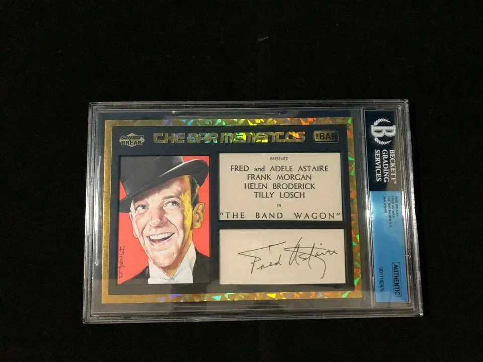 Fred Astaire — 2018 Super Break The Bar Mementos Fred Astaire Signed Auto JSA BGS BECKETT 10!, image 2