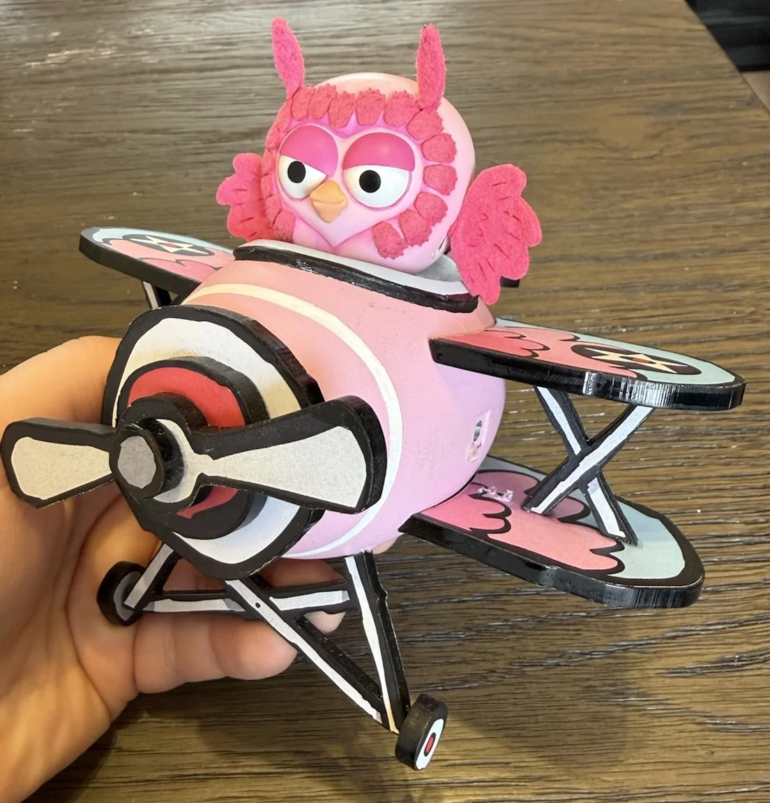 Norman Picklestripes TV Screen Used Prop Pink Baby Owl Plane Stop Motion & More, image 3