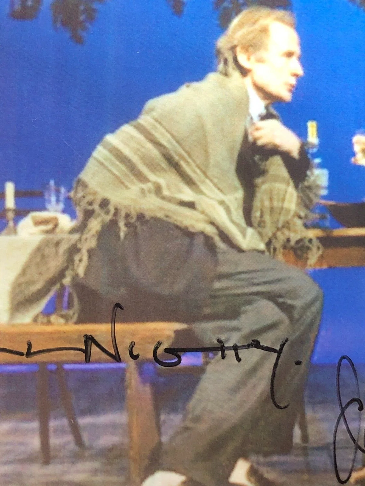 BILL NIGHY / JULIANNE MOORE — BILL NIGHY & JULIANNE MOORE AUTOGRAPH SIGNED BROADWAY PHOTO "THE VERTICAL HOUR", изображение 4