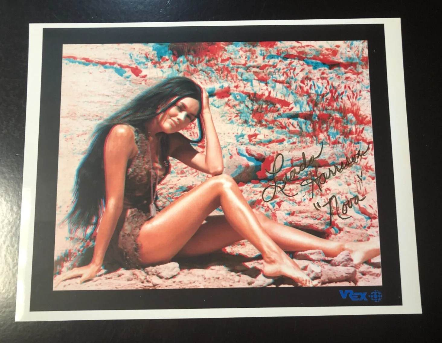 Linda Harrison — Planet of the Apes "Nova" Linda Harrison Signed 8x10 Autograph 3D Color Photo