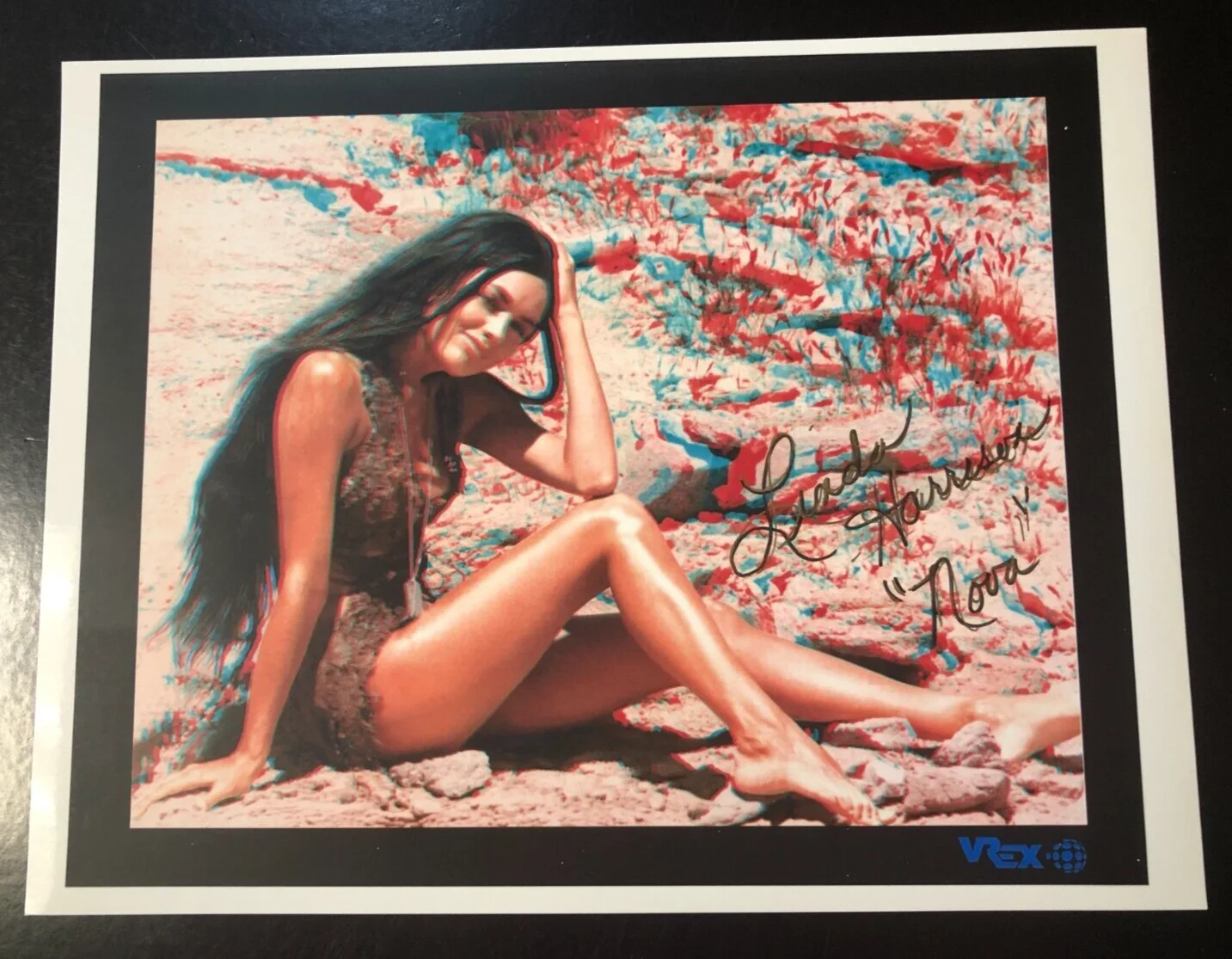 Linda Harrison — Planet of the Apes "Nova" Linda Harrison Signed 8x10 Autograph 3D Color Photo, изображение 3