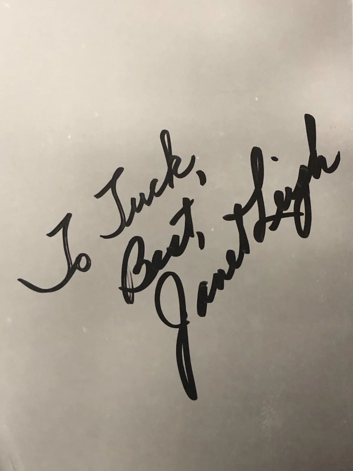 Janet Leigh — Actress Janet Leigh "Psycho" Autographed Hand Signed 8x10 Publicity Photo, изображение 2