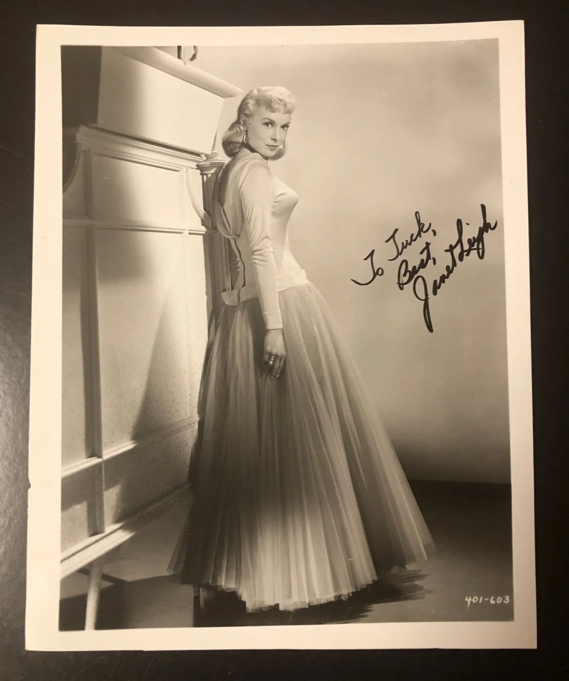 Janet Leigh — Actress Janet Leigh "Psycho" Autographed Hand Signed 8x10 Publicity Photo, изображение 5
