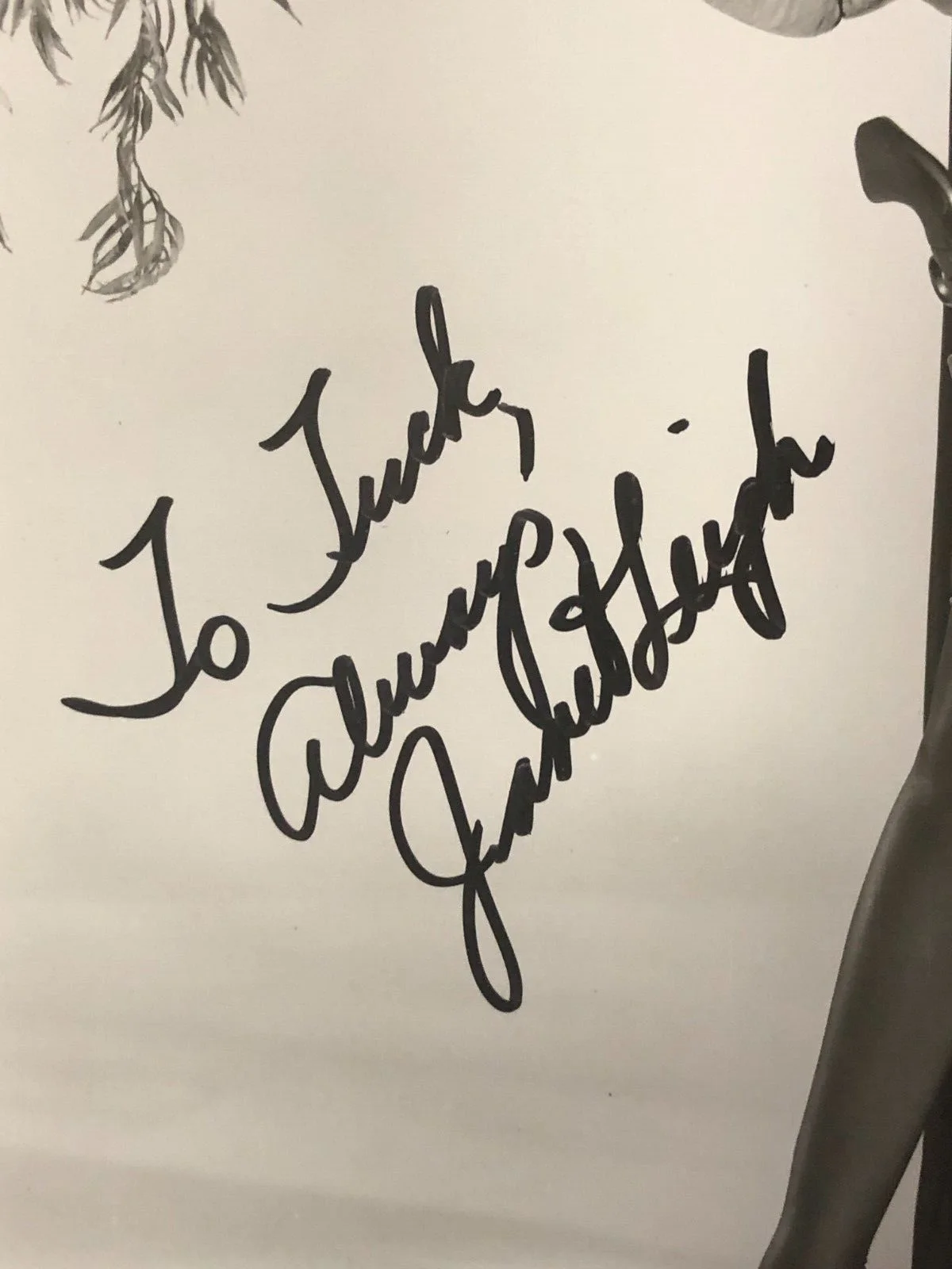 Janet Leigh — Actress Janet Leigh "Psycho" Autographed Hand-Signed 8x10 Publicity Photo, изображение 2