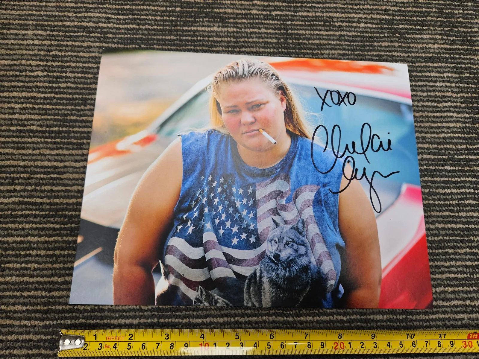 Chelcie Lynn Signed Autographed Photo Trailer Trash Tammy Comedian, image 2