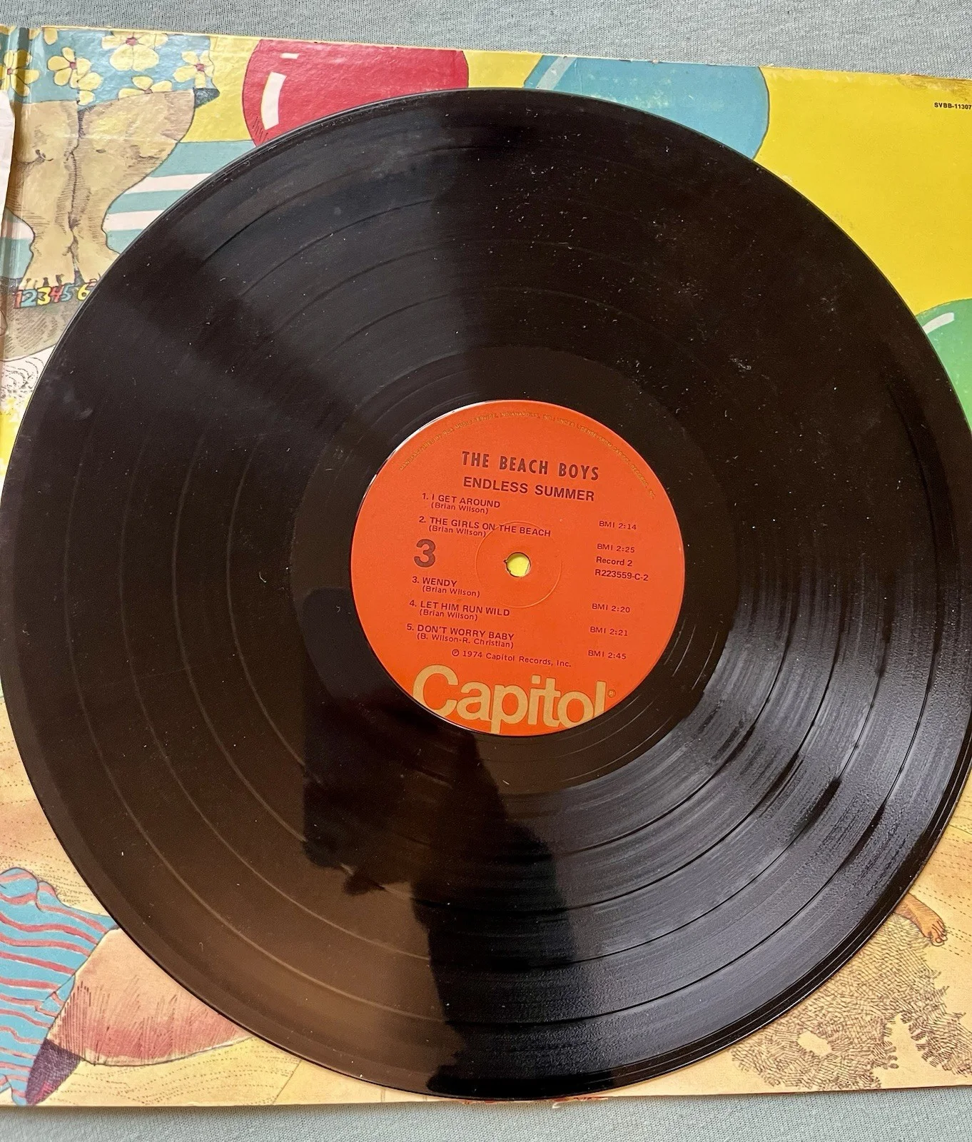 The Beach Boys Endless Summer Signed LP Vinyl Record Album Cover Autograph, image 3