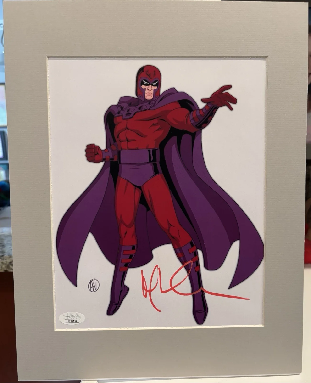 Matthew Waterson — Disney Marvel X-Men '97 Matthew Waterson Autograph Magneto Framed Art JSA COA B