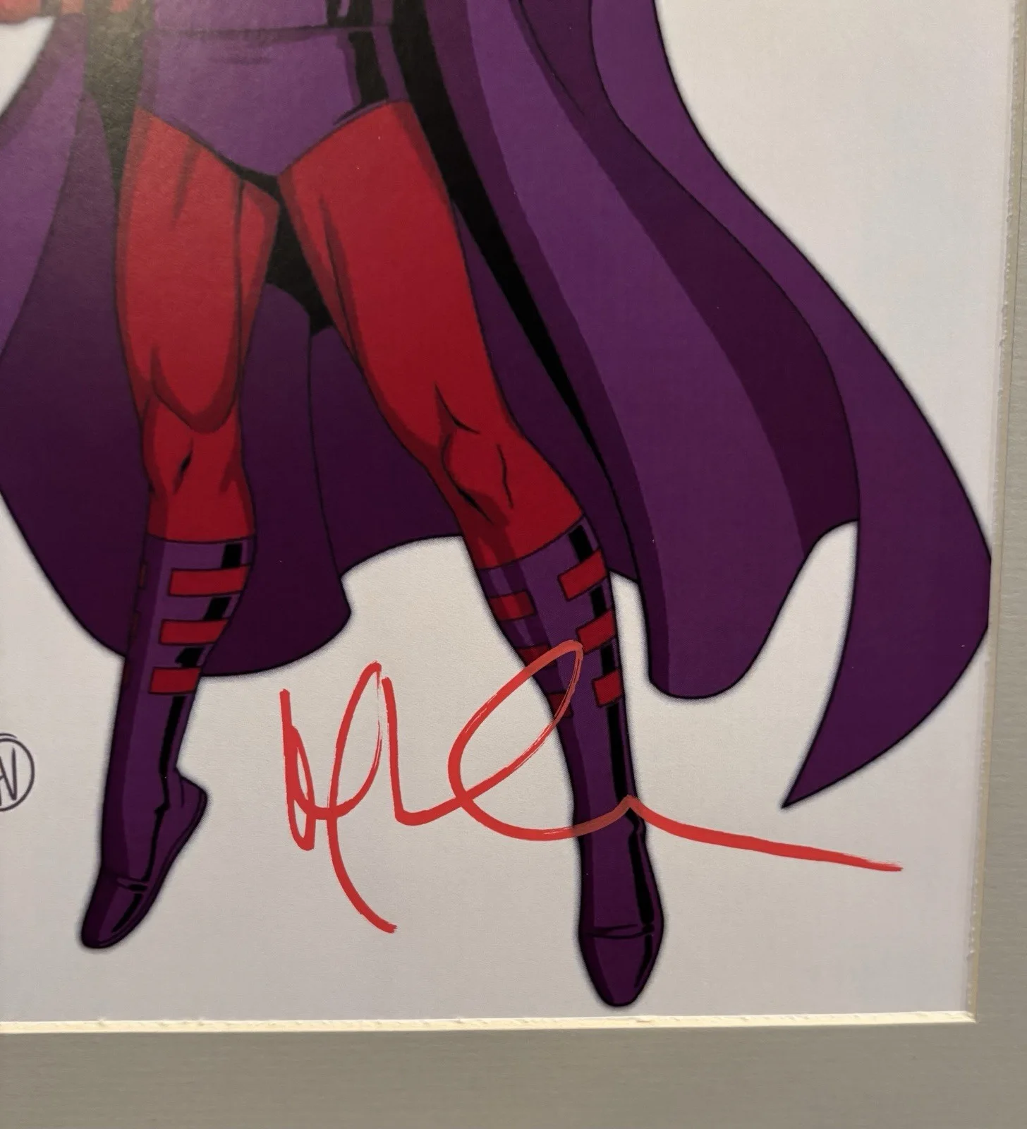 Matthew Waterson — Disney Marvel X-Men '97 Matthew Waterson Autograph Magneto Framed Art JSA COA B, image 2