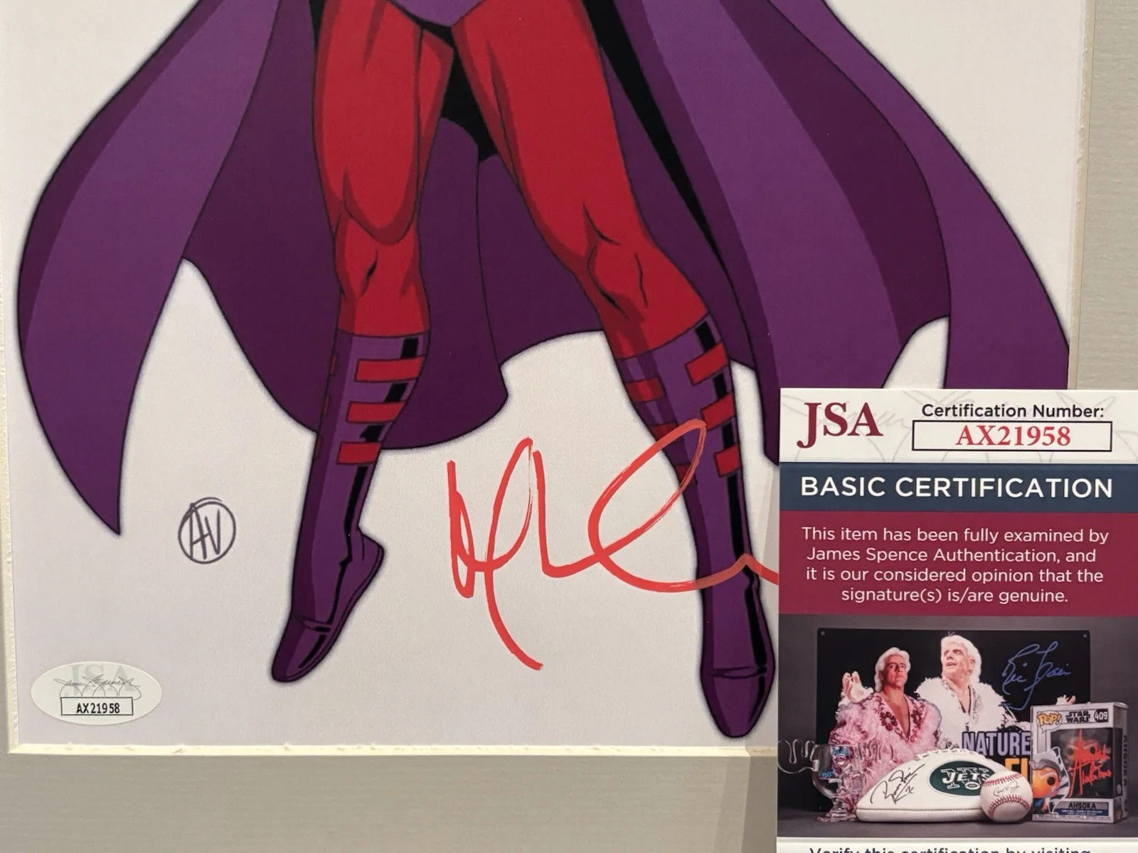 Matthew Waterson — Disney Marvel X-Men '97 Matthew Waterson Autograph Magneto Framed Art JSA COA B, image 3