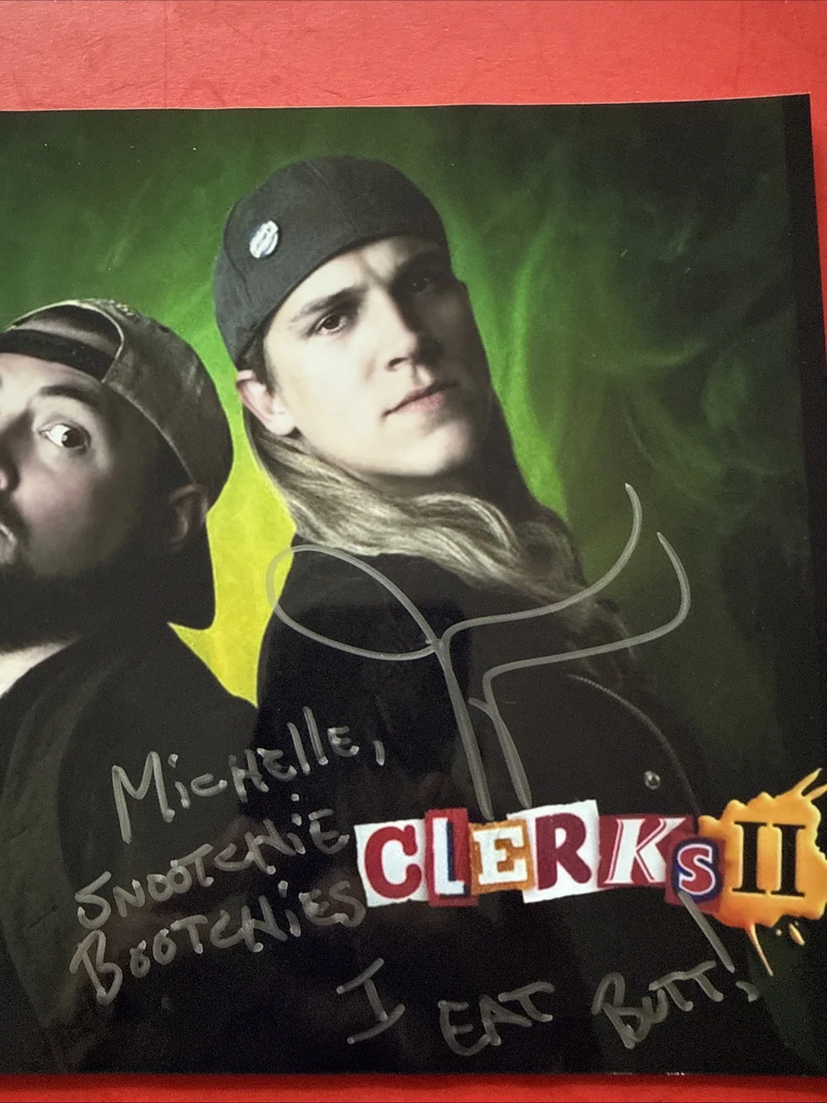 JASON MEWES — JASON MEWES CLERKS MALLRATS autograph signed photo X2 Auto Signature, image 2