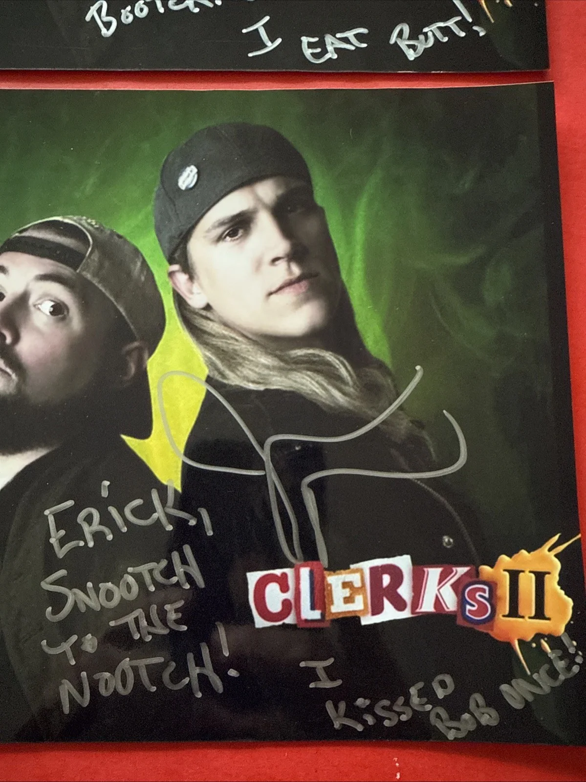 JASON MEWES — JASON MEWES CLERKS MALLRATS autograph signed photo X2 Auto Signature, image 3