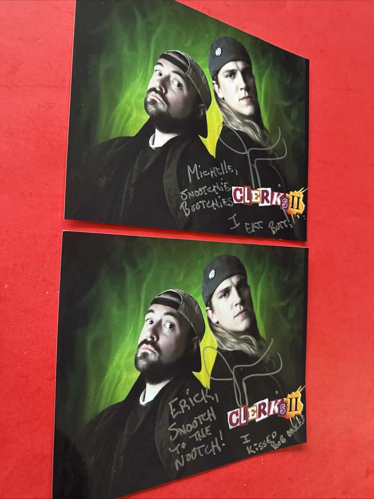 JASON MEWES — JASON MEWES CLERKS MALLRATS autograph signed photo X2 Auto Signature, image 4