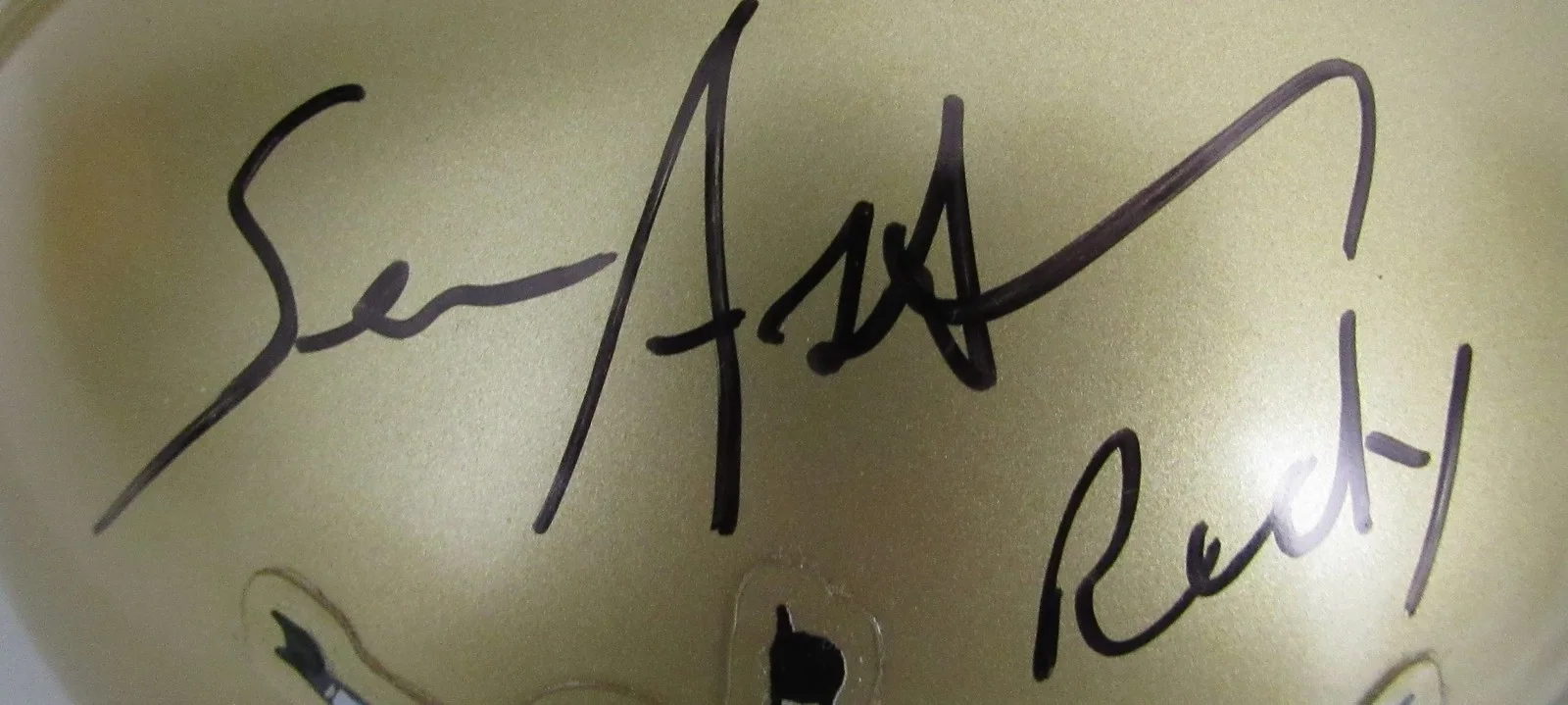 Sean Astin/Chelcie Ross Signed/Inscr Mini Helmet Notre Dame "Rudy" JSA 208020, изображение 3