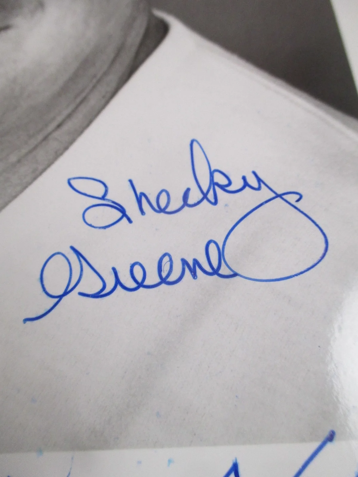 AUTHOR SIGNED / AUTOGRAPH INDEX CARD: COMEDIAN SHECKY GREENE, SPLASH, COMBAT!, image 2