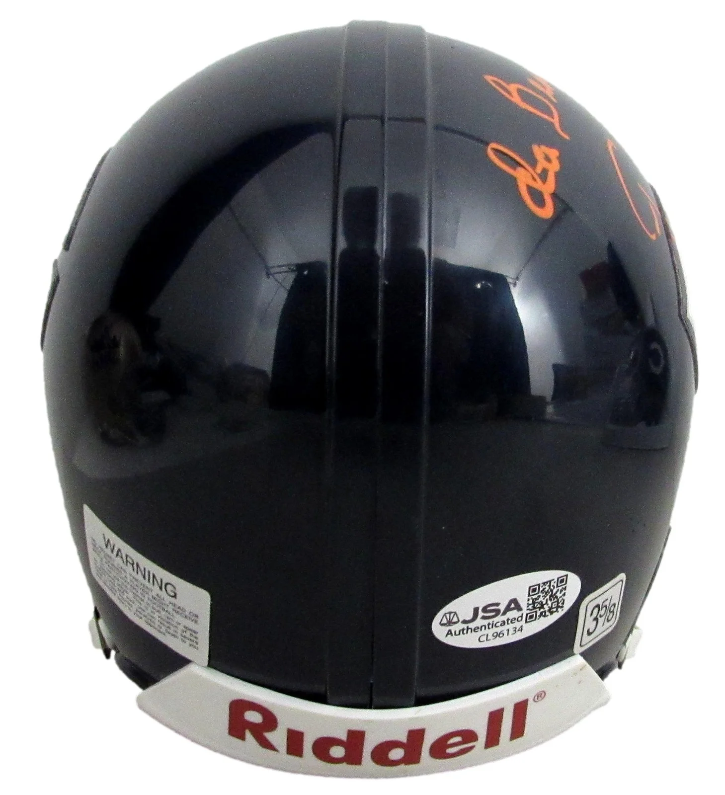 George Wendt Signed/Inscr Mini Football Helmet Bears "Cheers" JSA 208019, изображение 4