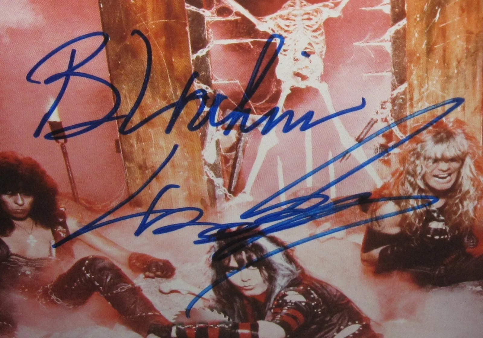 WASP SIGNED ALBUM BLACKIE LAWLESS DEBUT SELF-TITLED VINYL ROCK AUTOGRAPH JSA COA, изображение 2