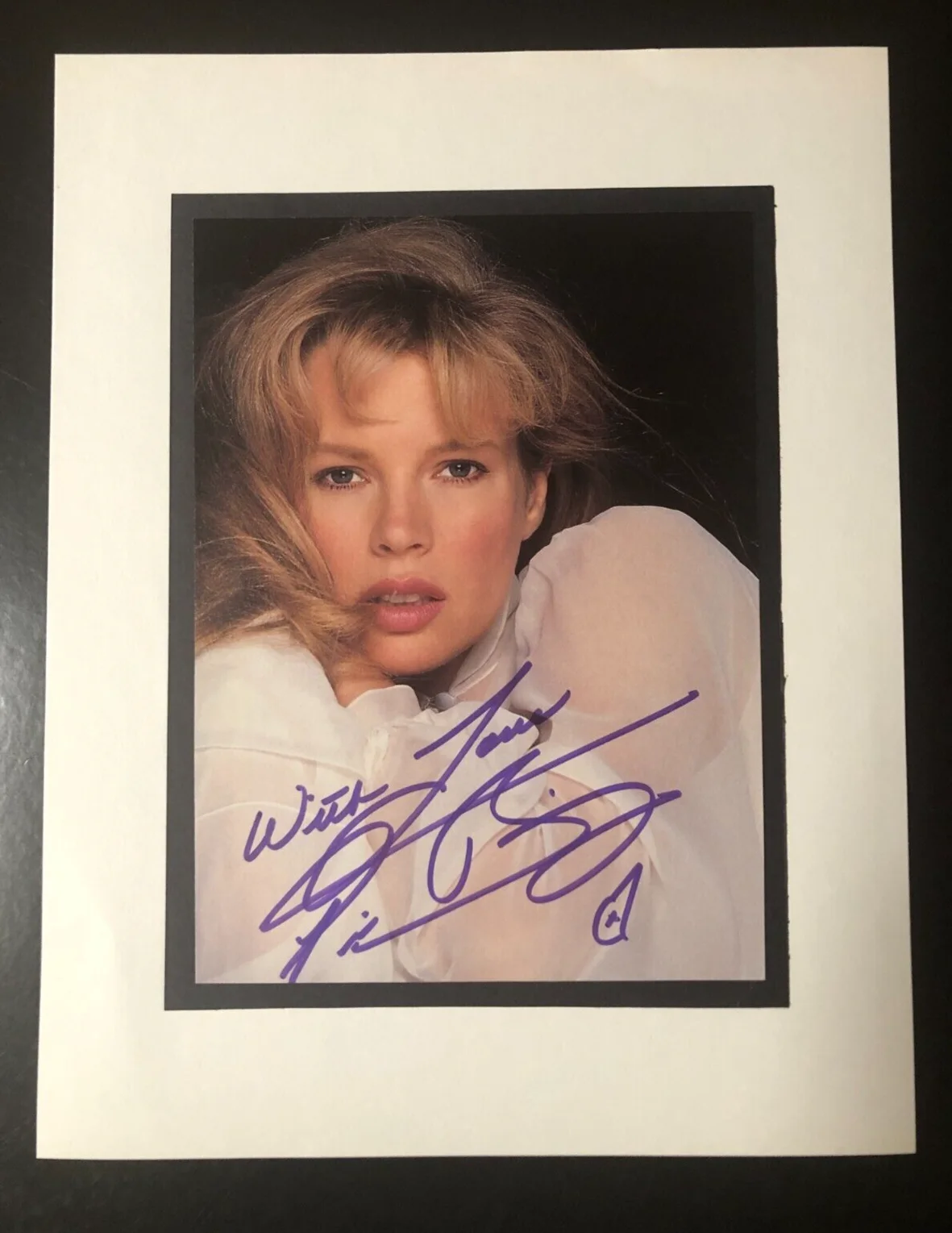 Kim Basinger — Actress Kim Basinger Hand Signed Autographed 8 x 5.75" Color Magazine Photo, image 5